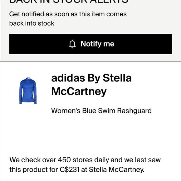Adidas but Stella McCartney Neoprene Swim Rashguard - Picture 8 of 9